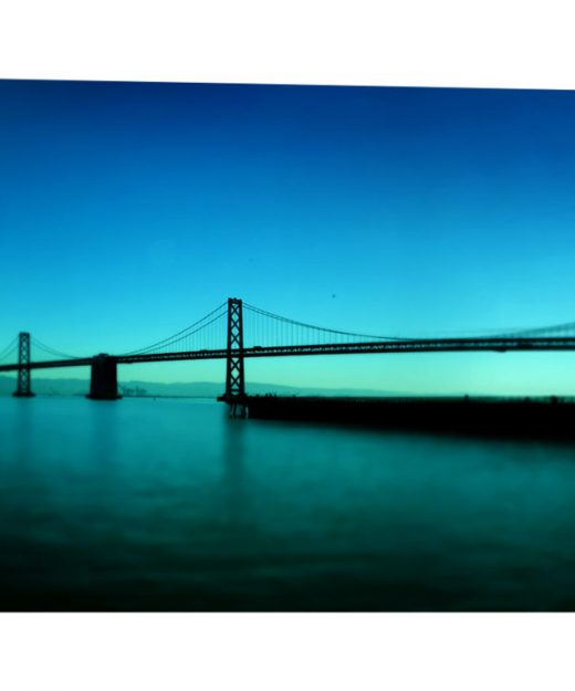 A stunning 24x55 x 1.5 museum quality canvas print taken of the Bay Bridge in San Francisco CA