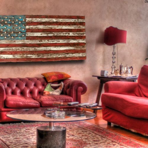 American Flag, Weathered Wood, One of a kind, 3D, Wooden, vintage, art, distressed, red, blue, white patriotic, wall art, USA, home decor