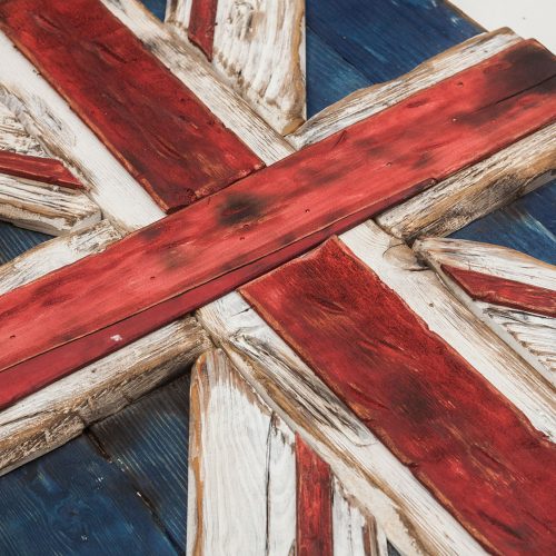 Union Jack Flag Weathered  distressed Wood flag  limited Edition, vintage, distressed, weathered, recycled, England, UK, London