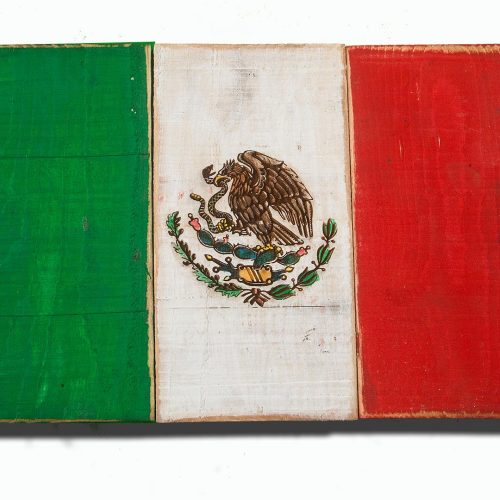 Weathered Wood One of a kind Mexico flag, Wooden, vintage, art, distressed, weathered, recycled, Mexican flag art. wedding