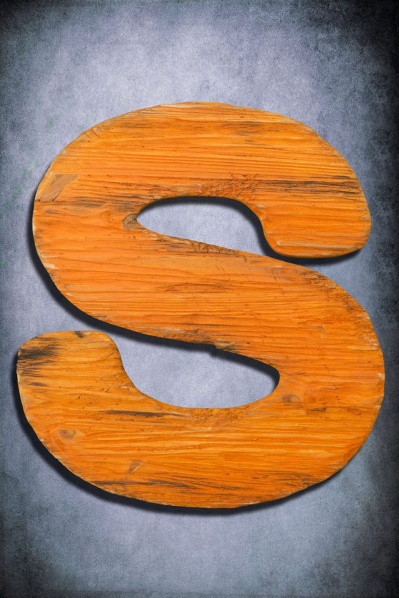 Wooden Letter, Large  Distressed painted, Shabby Chic, Salvaged Barn Wood Letter, Orange, Nursery Alphabet Letter, restaurant, home decor