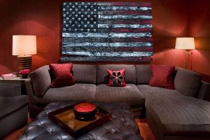 3D American Flag, Limited Edition Grunge version, Weathered Wood,  Wooden, vintage, art, distressed, red, blue, white, wall art, home decor