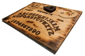 3D sculptured wall hanging wooden Ouija board Art., rustic, sepia, vintage, sculpture, home decor, brown, distressed wood, occult, Halloween