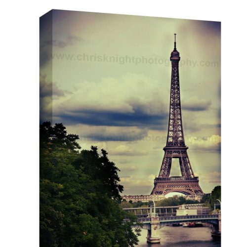 A stunning 20x30 museum quality streatched canvas print taken of the Eiffel Tower that I took in beautiful Paris France