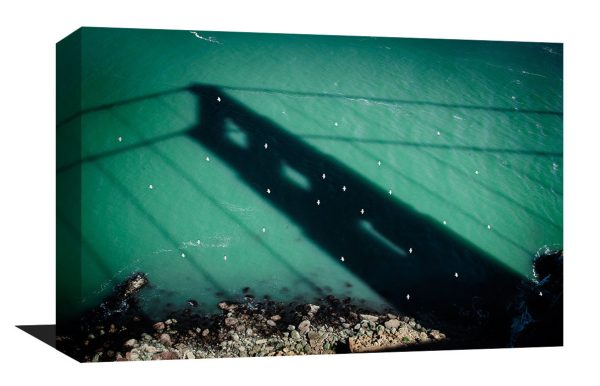 A stunning photo museum quality canvas gallery wrap taken while I biked over the Golden Gate Bridge just the other day