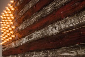 American Flag, Weathered Wood, Edison Bulb, 3D, Wooden, vintage, art, distressed, red, blue, white patriotic, wall art, USA, home decor