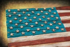 American Flag, Weathered Wood, One of a kind, 3D, Wooden, vintage, art, distressed, red, blue, white patriotic, wall art, USA, home decor