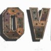 Any 4 Reclaimed wood marquee letters w/ Lights, Shabby Chic, Salvaged Barn Wood Letter, Wedding, Nursery Letter, restaurant, home decor