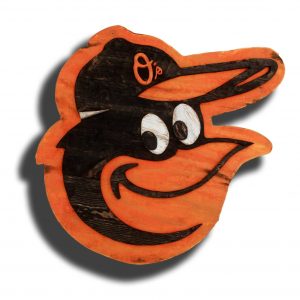 Baltimore Orioles Handmade distressed wood sign, vintage, art, weathered, recycled, Baseball, home decor, Wall art, Man Cave, orange, black