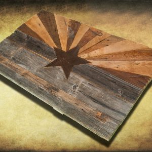 Barn wood Arizona Flag, Handmade, distressed natural Wood, vintage, art, distressed, weathered, AZ, Arizona flag art, home decor, Wall art