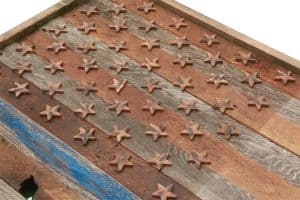 Barnwood Thin Blue Line American Flag, 100 year old Wood, One of a kind, 3D, Wooden, vintage, art, distressed,  police, wall art, USA,