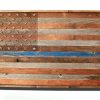 Barnwood Thin Blue Line American Flag, 100 year old Wood, One of a kind, 3D, Wooden, vintage, art, distressed,  police, wall art, USA,
