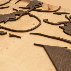 Breaking Bad 3D sculptured wall hanging wooden art.  Walter White, Heisenberg, wood, rustic, sepia, vintage, sculpture, home decor, brown