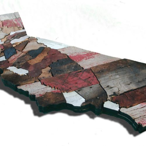 Calfornia Counties map made from Reclaimed Barn Wood, recycled, reclaimed wooden map, vintage, rustic fine art one of a kind piece.
