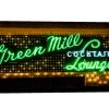 Chicago photography, wall art, green, photo, Green Mill, Green, Canvas print, photography, home decor, Chicago art, Jazz, neon