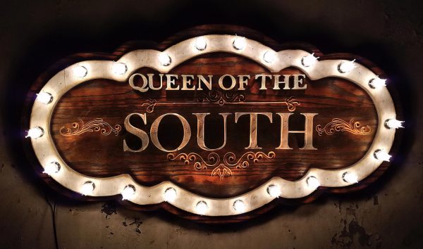 Custom light up sign for your home or store, distressed, antique, barn wood, recycled, hollywood, rustic, red. orange