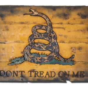 Gadsden Flag, Don't Tread On Me, Limited Edition, Weathered Wood One of a kind ,vintage, art, distressed, weathered, recycled, snake, yellow