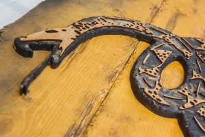 Gadsden Flag, Don't Tread On Me, Limited Edition, Weathered Wood One of a kind ,vintage, art, distressed, weathered, recycled, snake, yellow