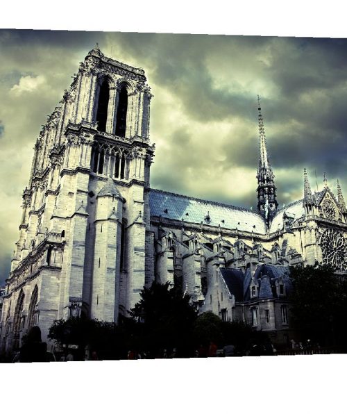 Gallery wrap, Gargoyle, Notre Dame Cathedral, Paris decor, Paris France, eiffel Tower, Europe, Black and White photogrphy, Travel photograph