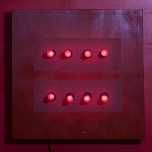 Gay Marriage Equality Wood Wall Hanging Art with vintage chandelier pink lights, 24x24x4