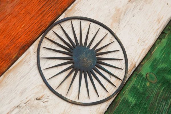 Handmade, Distressed Wooden Flag of India, vintage, art, distressed, weathered, recycled, Croatia flag art, home decor, Wall art, recycled