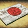 Handmade, Distressed Wooden Flag of Japan, vintage, art, Barn Wood, weathered, reclaimed, Japanese flag art, home decor, Wall art, recycled