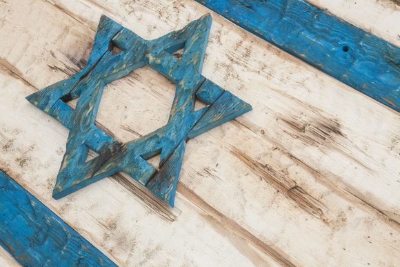Handmade, Distressed Wooden Israel Flag, vintage, art, distressed, weathered, recycled, Jewish flag art, home decor, Wall art, recycled