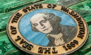 Handmade, Distressed Wooden Washington State Flag, vintage, art, distressed, weathered, recycled, home decor, Wall art, reclaimed, green