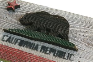 Handmade, reclaimed Wooden California Flag, vintage, art, distressed, weathered, recycled, California flag art, home decor, Wall art