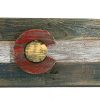 Handmade, reclaimed Wooden Colorado Flag, vintage, art, distressed, weathered, recycled, Colorado flag art, home decor, Wall art, recycled