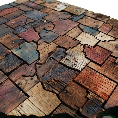 Illinois Counties map made from Reclaimed Barn Wood, recycled, reclaimed wooden map, vintage, rustic fine art one of a kind piece.