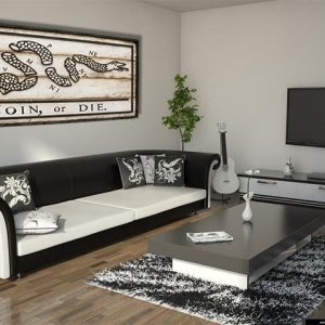 Join or Die Flag, Limited Edition, Weathered Wood One of a kind ,vintage, art, distressed, weathered, recycled, snake, white