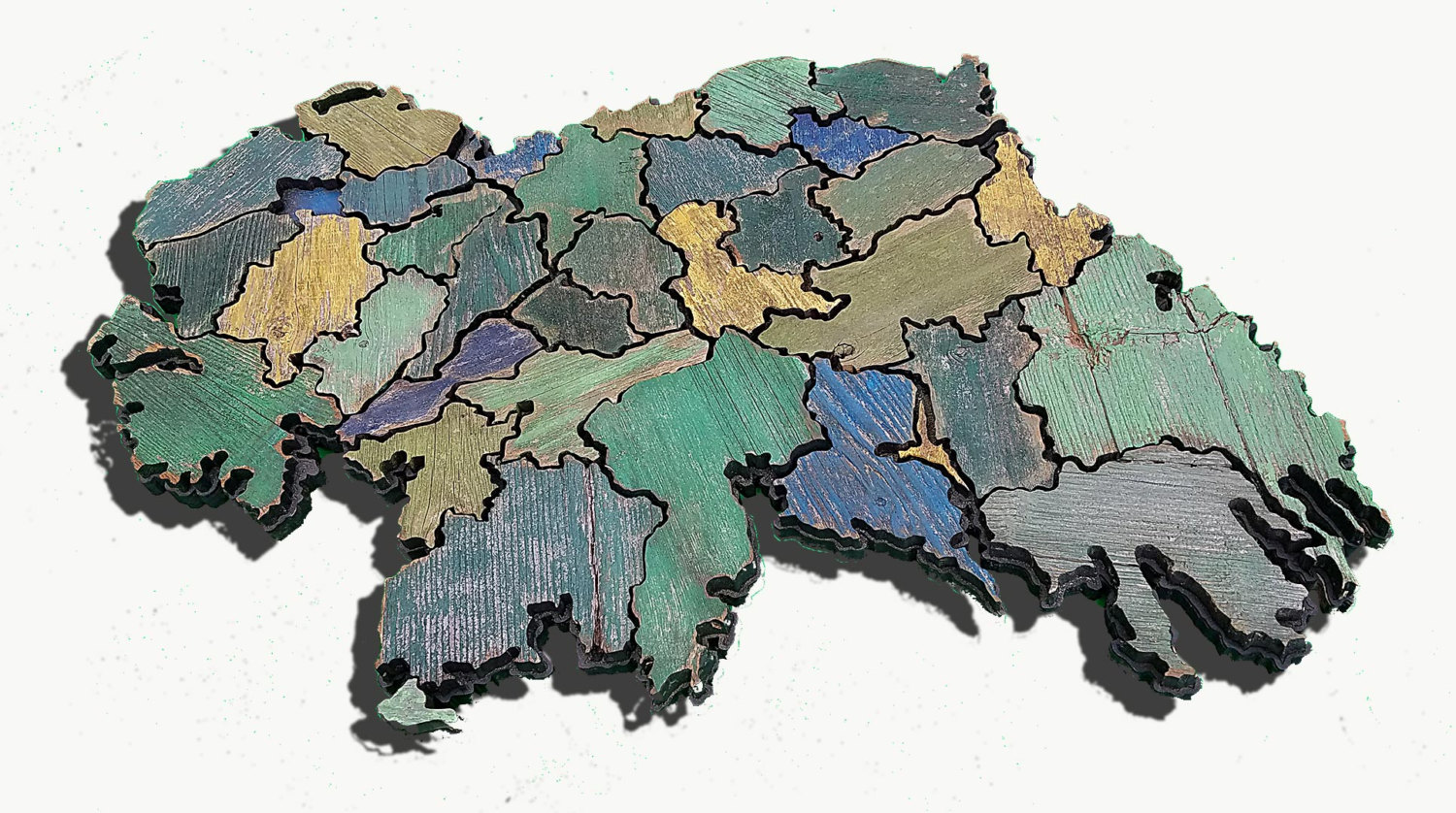 Map of Ireland made from Reclaimed fencing, recycled, reclaimed wooden map, vintage, rustic fine art one of a kind Irish piece.