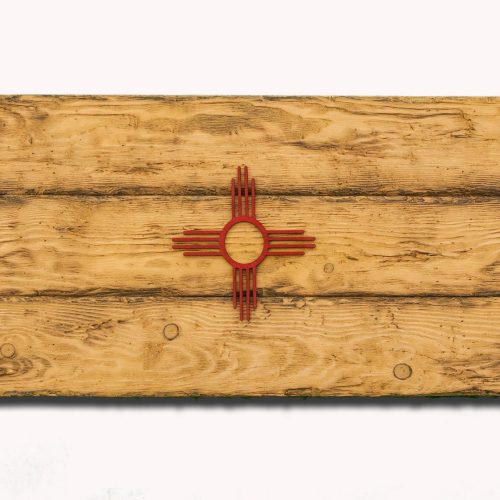 New Mexico State Flag, Handmade, Distressed Wooden ,vintage, art, distressed, weathered, recycled, home decor, Wall art, reclaimed, Blue