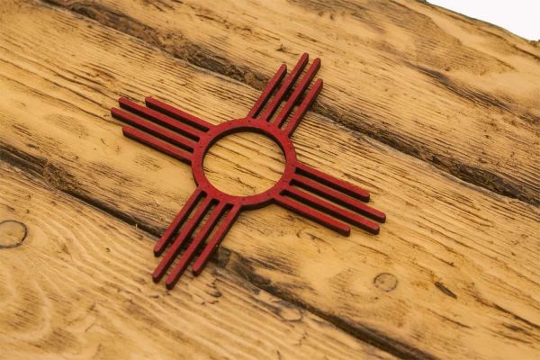 New Mexico State Flag, Handmade, Distressed Wooden ,vintage, art, distressed, weathered, recycled, home decor, Wall art, reclaimed, Blue