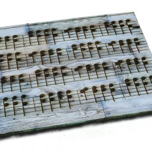 Reclaimed wood custom made engraved sheet music wall art of ANY SONG you choose