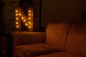 Reclaimed wood marquee letters w/ Lights, Shabby Chic, Salvaged Barn Wood Letter, Wedding, Nursery Alphabet Letter, restaurant, home decor