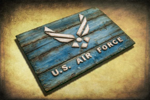 U. S. Air Force! Weathered Wood One of a kind, Wooden, vintage, art, distressed, weathered, recycled, California flag art. blue