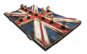 Union Jack Flag Weathered  distressed Wood flag Edison limited Edition, vintage, distressed, weathered, recycled, England, UK, London