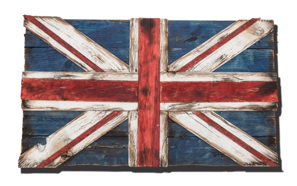 Union Jack Flag Weathered  distressed Wood flag  limited Edition, vintage, distressed, weathered, recycled, England, UK, London