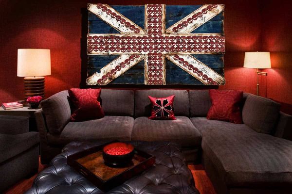 Union Jack Flag Weathered  distressed Wood flag  limited Edition, vintage, distressed, weathered, recycled, England, UK, London