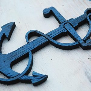 United States Naval Flag, 3D Vintage from reclaimed wood, art, weathered, recycled, home decor, Infantry Battalion Flag  Man Cave, blue