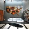 United States of America Map from Reclaimed Barn Wood, recycled, USA, State map, vintage, rustic fine art one of a kind piece.