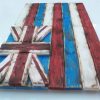 Weathered Wood One of a kind 3D Hawaii State flag, Wooden, vintage, art, Maui, O'ahu, distressed, home decor, patriotic, Hawaiian,blue, red