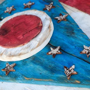 Weathered Wood One of a kind 3D Ohio Flag, Wooden, vintage, art, distressed, Cincinnati, Blue, Cleveland, red