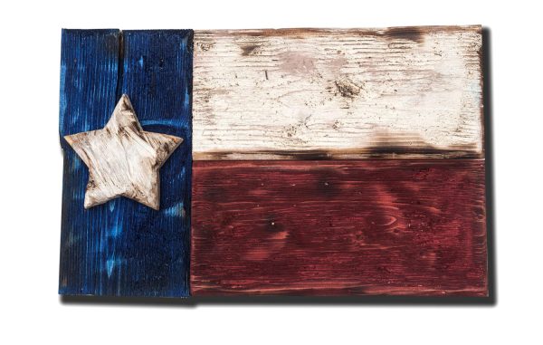 Weathered Wood One of a kind 3D Texas flag, Wooden, vintage, art, distressed, weathered, recycled, Texas flag art, red blue, home decor