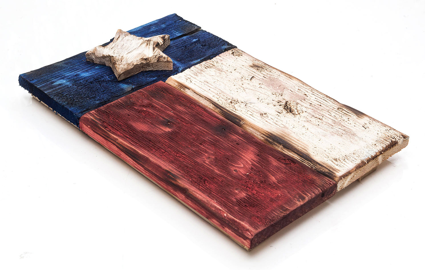 Weathered Wood One of a kind 3D Texas flag, Wooden, vintage, art, distressed, weathered, recycled, Texas flag art, red blue, home decor