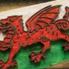 Weathered Wood One of a kind 3D Welsh flag, Wooden, vintage, art, UK, England, distressed, home decor, patriotic, Scotland,  red, Wales