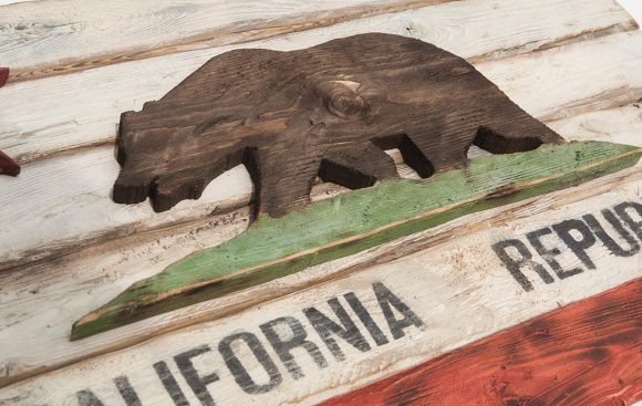 Weathered Wood One of a kind California Republic flag, Wooden, vintage, art, distressed, weathered, recycled, California flag art. wedding