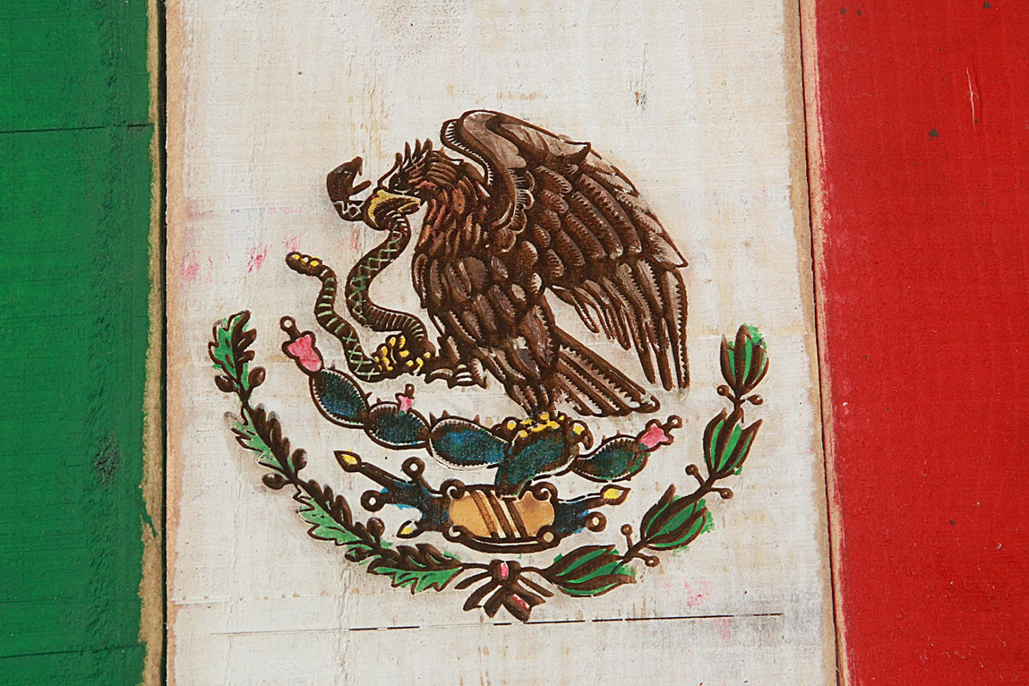 Mexican Flag Graffiti